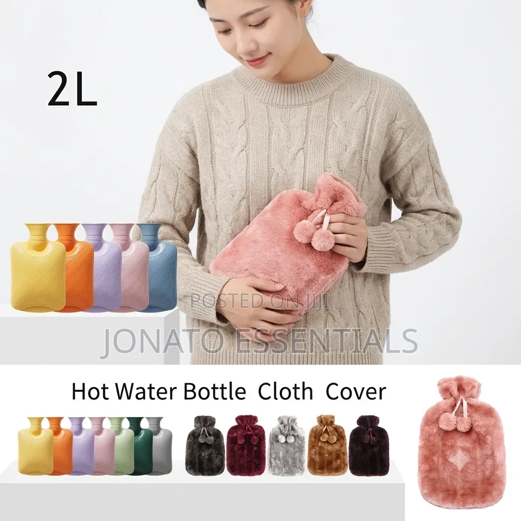 2l Plush Hot Water Bottle, Body Massage Heat Bag