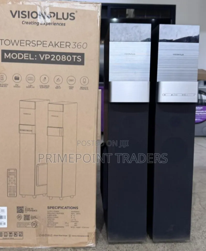 Vision Plus VP2060TS 240W Tower Speaker – Powerful Sound Deep Bass