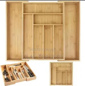 Multifunctional Bamboo Cutlery Drawer Organiser* Esj