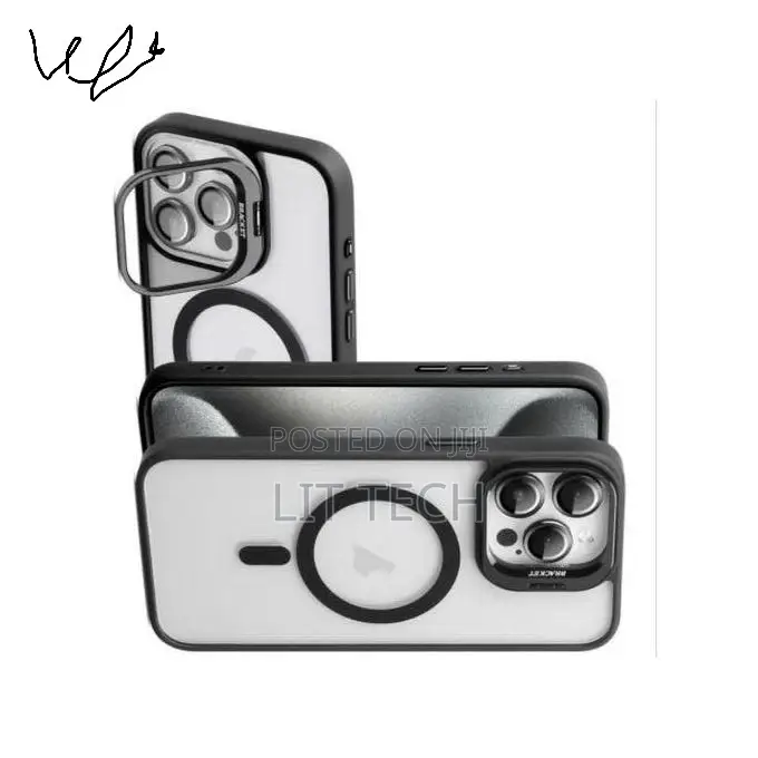Apple Iphone13 Pro Max Magsafe Case With Metal Kickstand-Black
