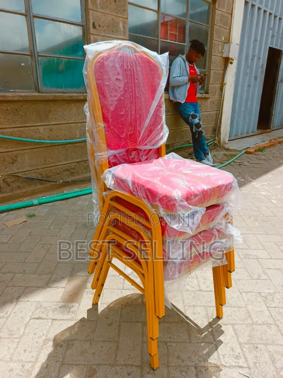 Classic Black and Red Event's Chairs
