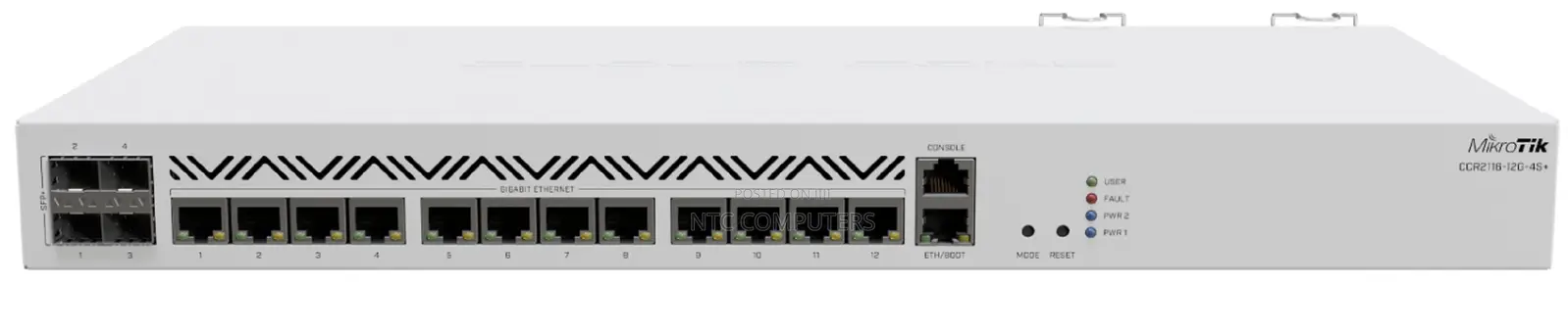 Mikrotik CCR2116-12G-4S+ Cloud Core Router With 4 10Gig SFP+ Ports