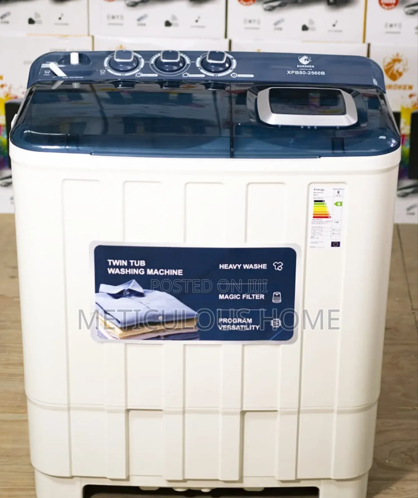 Twin Tub - Semi-Automatic Euroken 8kg Washing Machine/ Spin