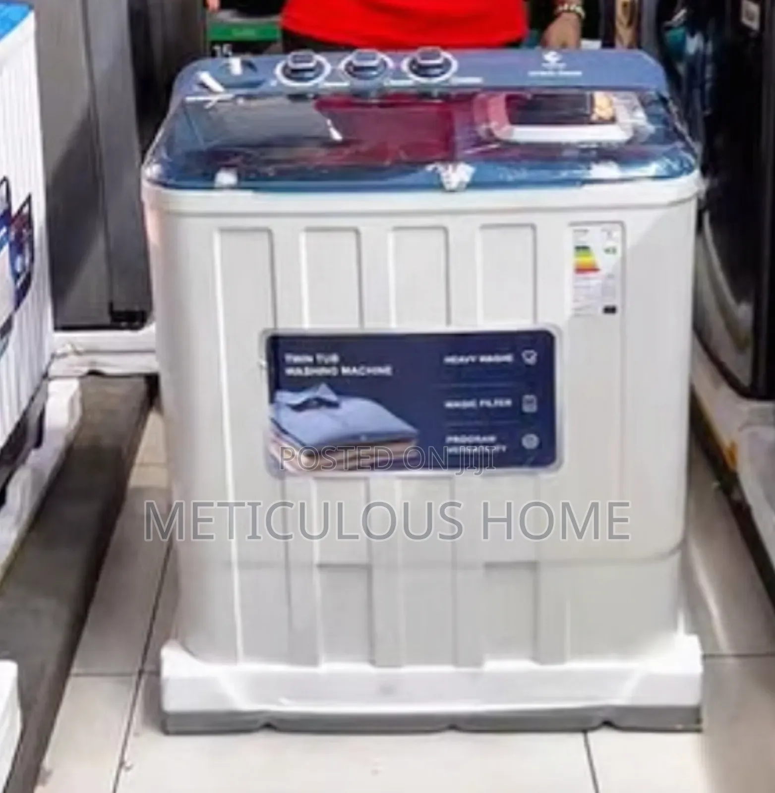 Twin Tub - Semi-Automatic Euroken 8kg Washing Machine/ Spin