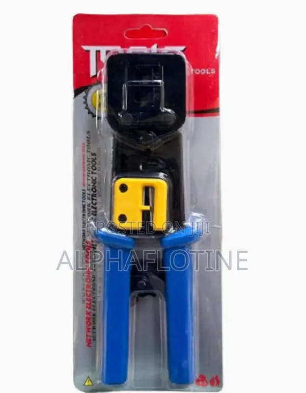 RJ45 Pass-Through Crimping Tool-3-in-1(Crimping,Cutting $ Stripping)