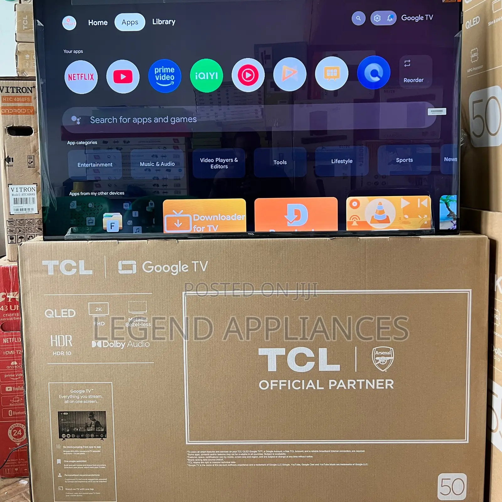 TCL S5K 50 Inch Smart QLED, Full HD Google TV