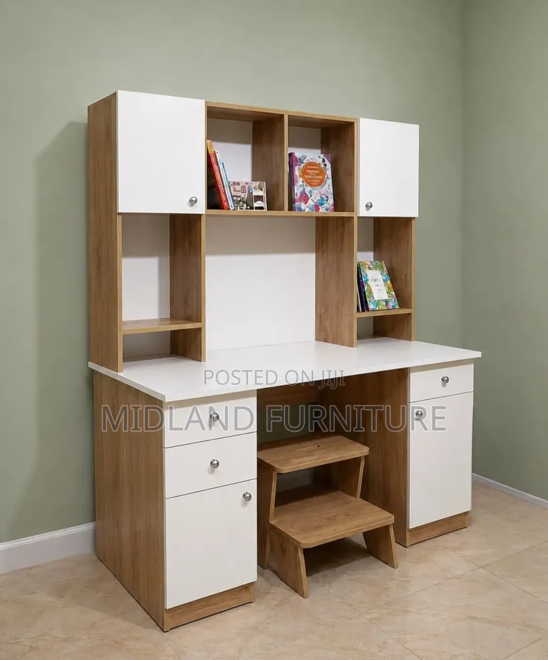 Study Desk With Shelves Pay on Delivery 