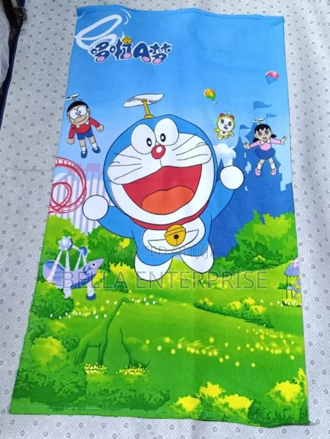 Absorbent Cartoon Themed Kids Towels Available Sizes 70 by 140 Cm