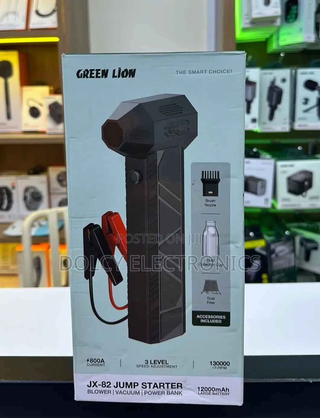 Green Lion Jx-82 Jump Starter|blower|Vaccum|powerbank