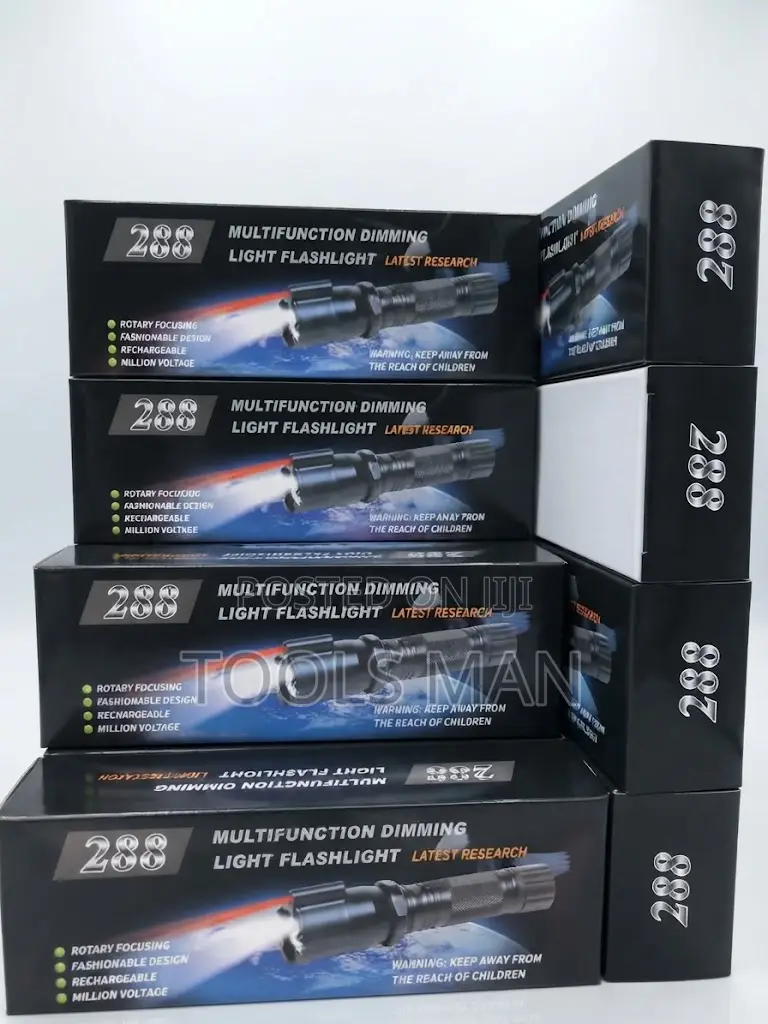 Torch 288 Multi Function Flashlight Rechargeable Laser Pointer