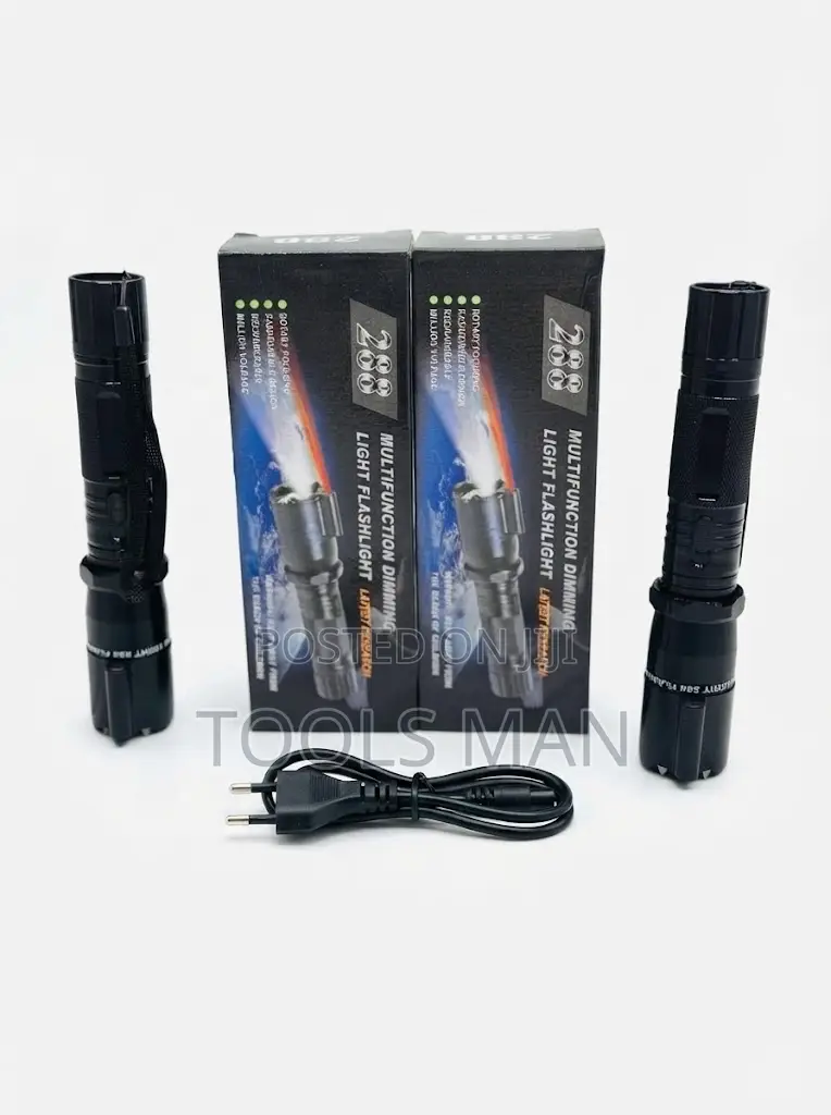 Torch 288 Multi Function Flashlight Rechargeable Laser Pointer