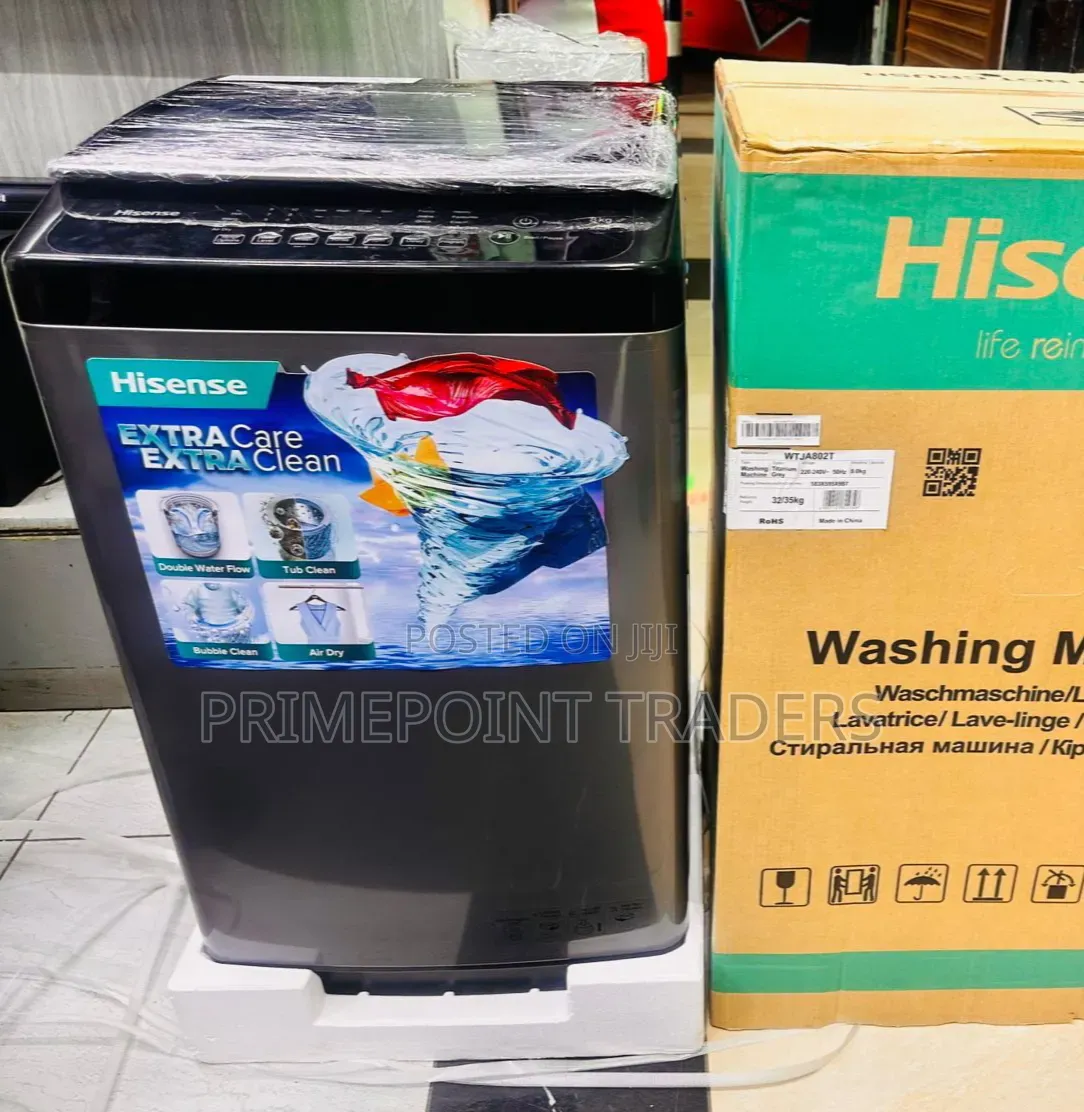 Hisense 9KG Top Load Fully Automatic Washing Machine – Powerful Conv