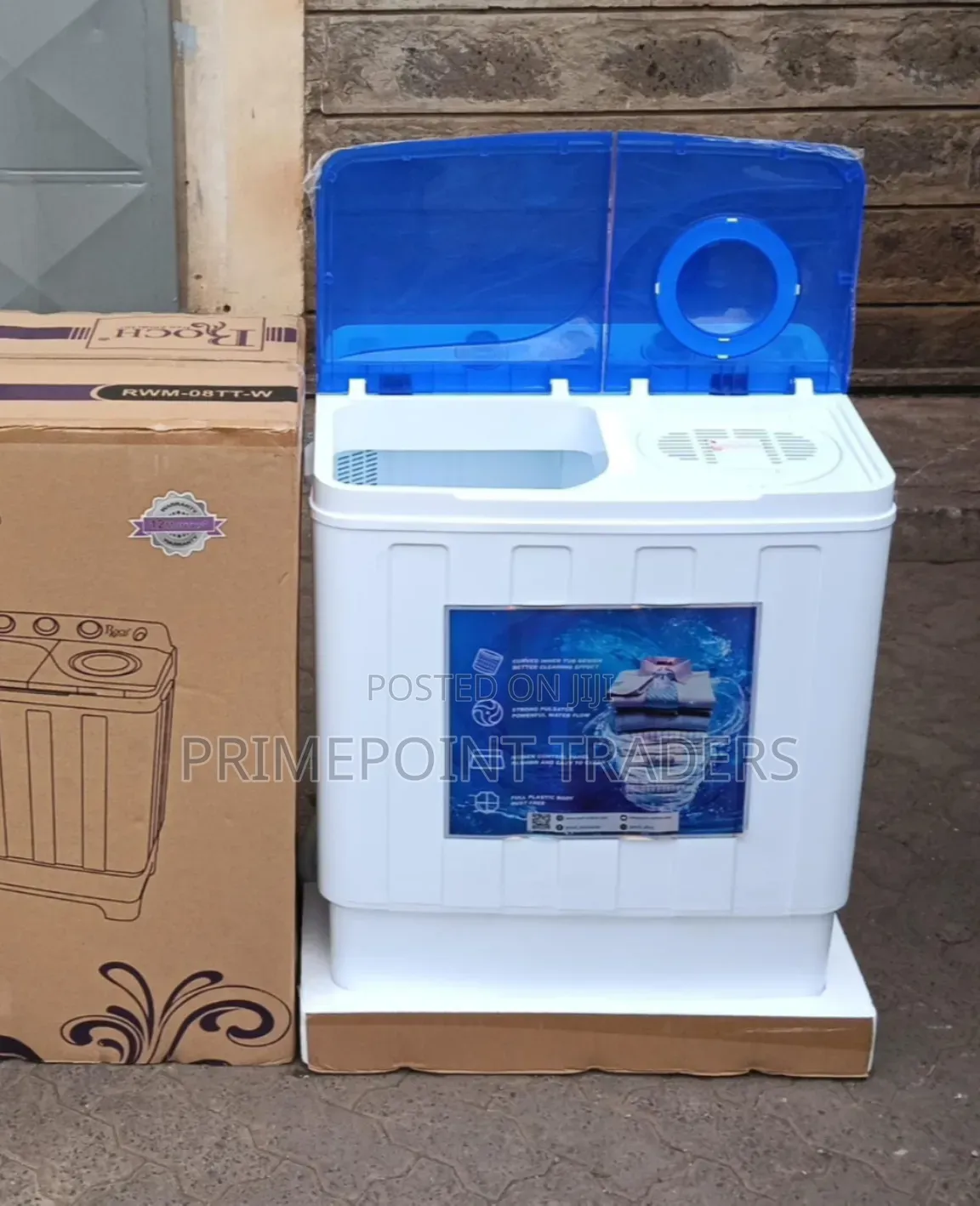 Roch 7KG Top Load Semi-Automatic Twin Tub Washer – Family Size