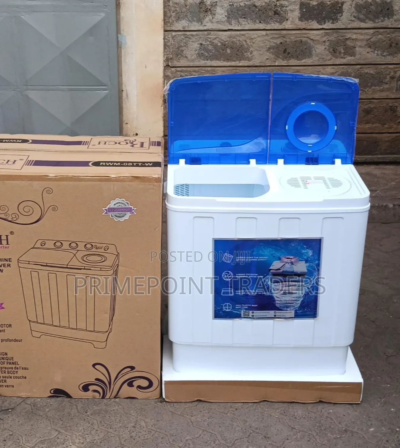 Roch 7KG Twin Tub Washing Machine – Large Capacity Easy Operation