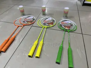 2 Badminton Rackets +3 Shutter Cocks