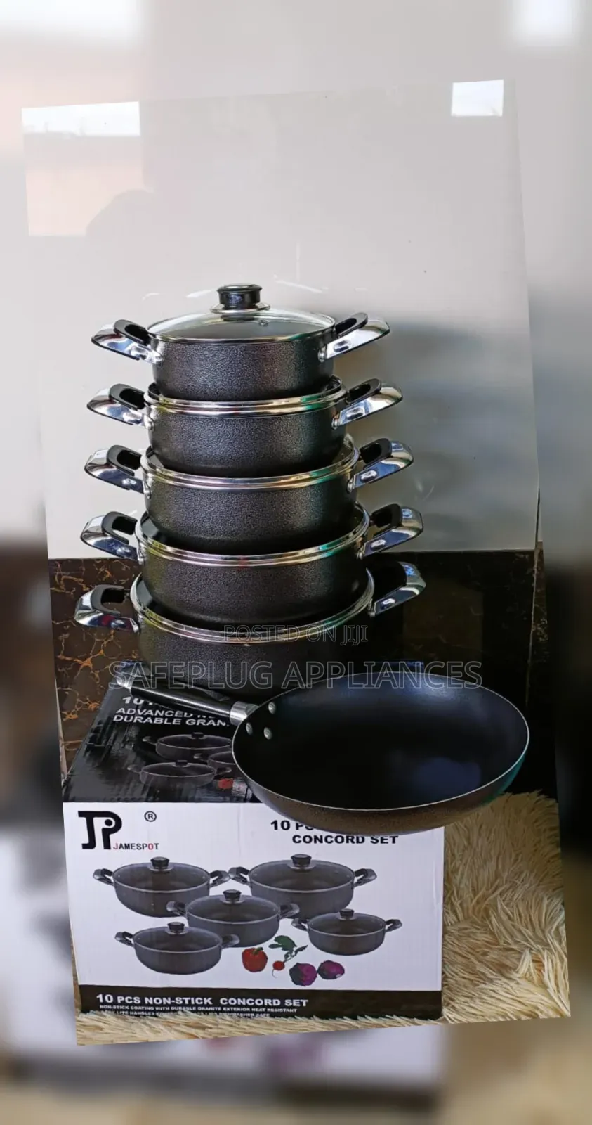 JP 11-Piece Nonstick Cookware Set With Free Pan – Durable Kitchen Set