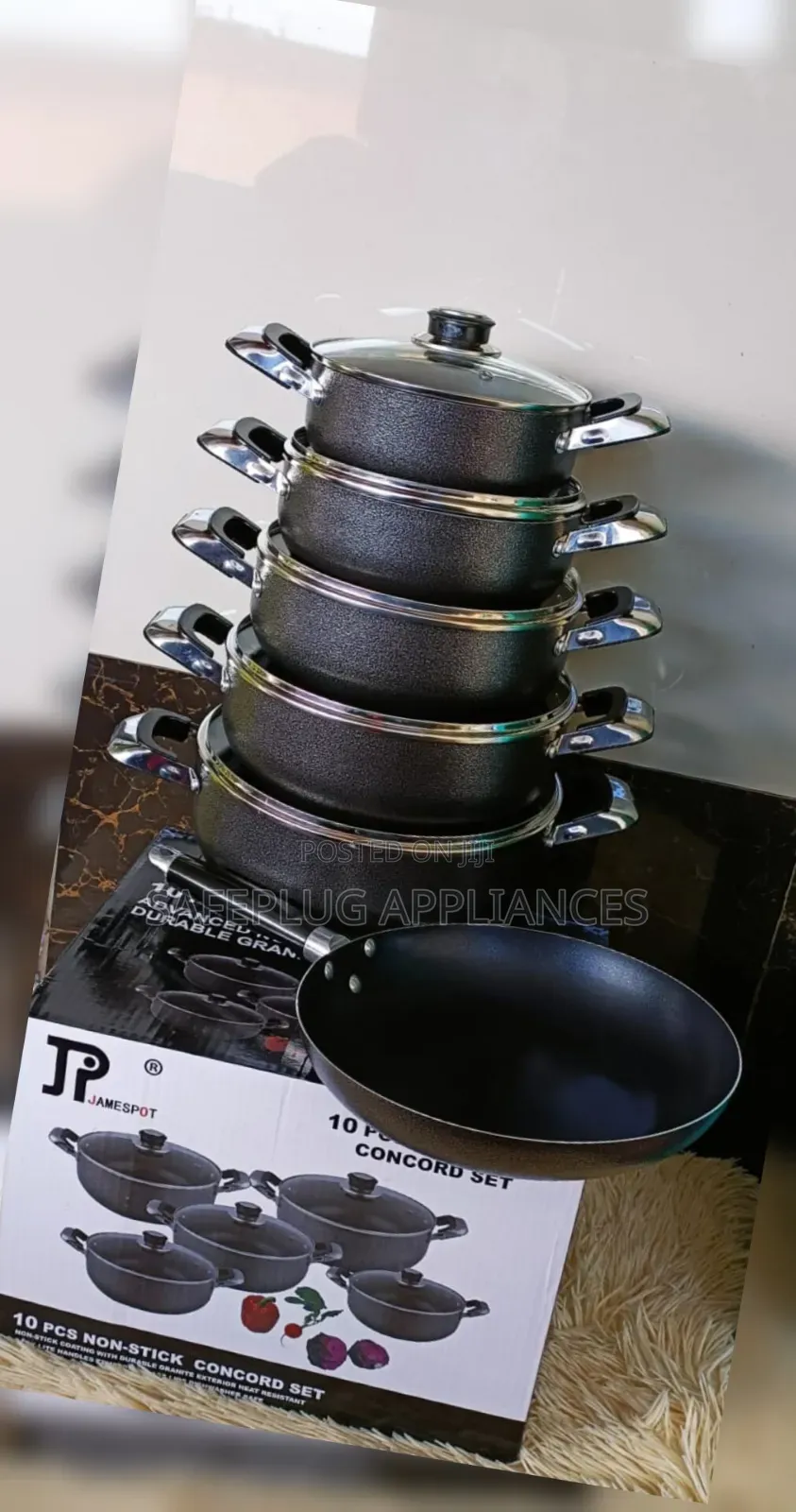 JP 11-Piece Nonstick Cookware Set With Free Pan – Durable Kitchen Set