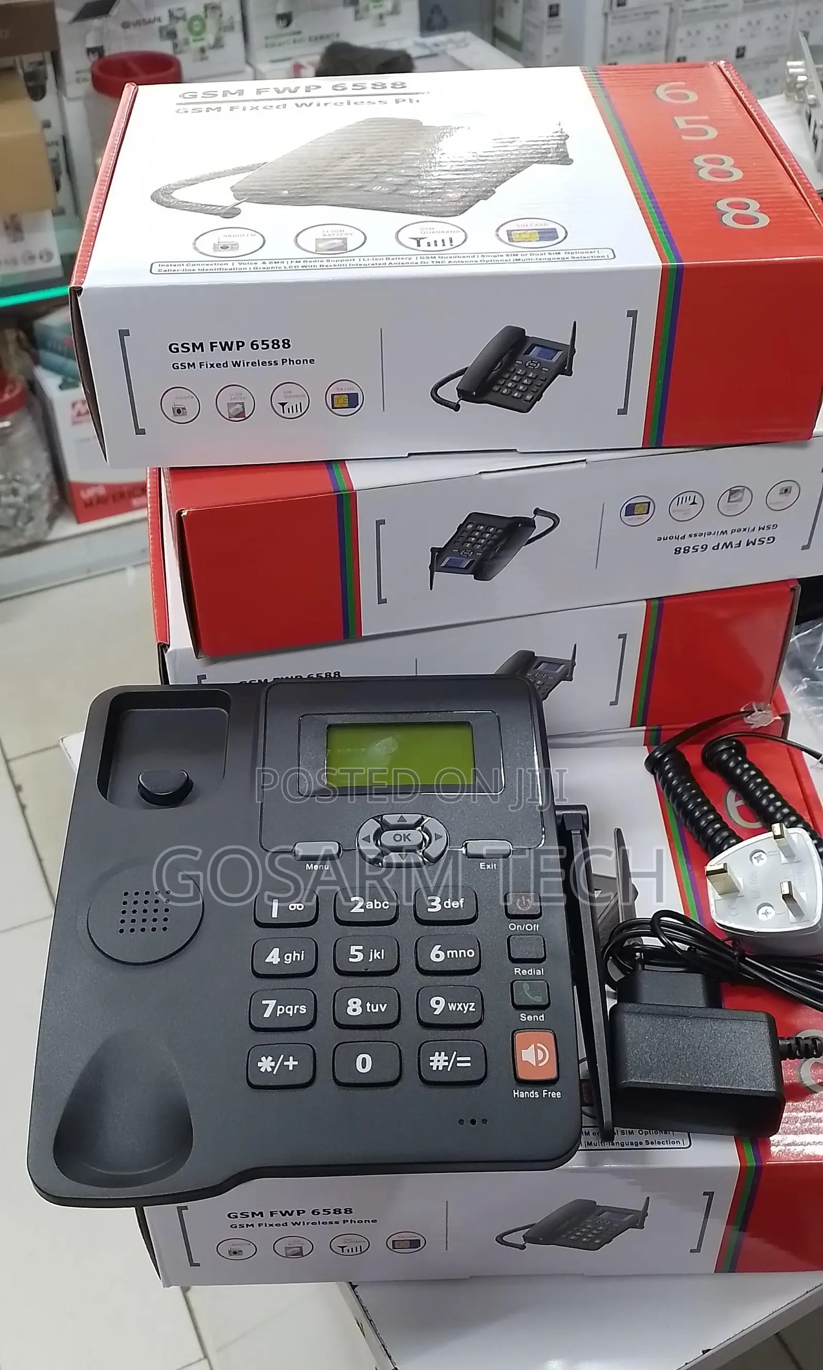 Reliable GSM Deskphone 6588 GSM Simcards Office Deskphone