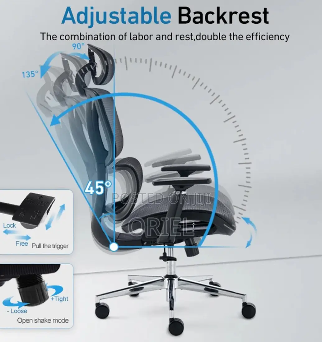 Ergonomic Orthopedic Office Chair – High-Back Comfortable Work Seat