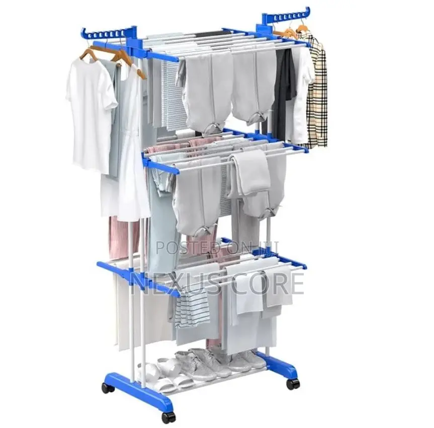 Foldable Movable Drying Rack