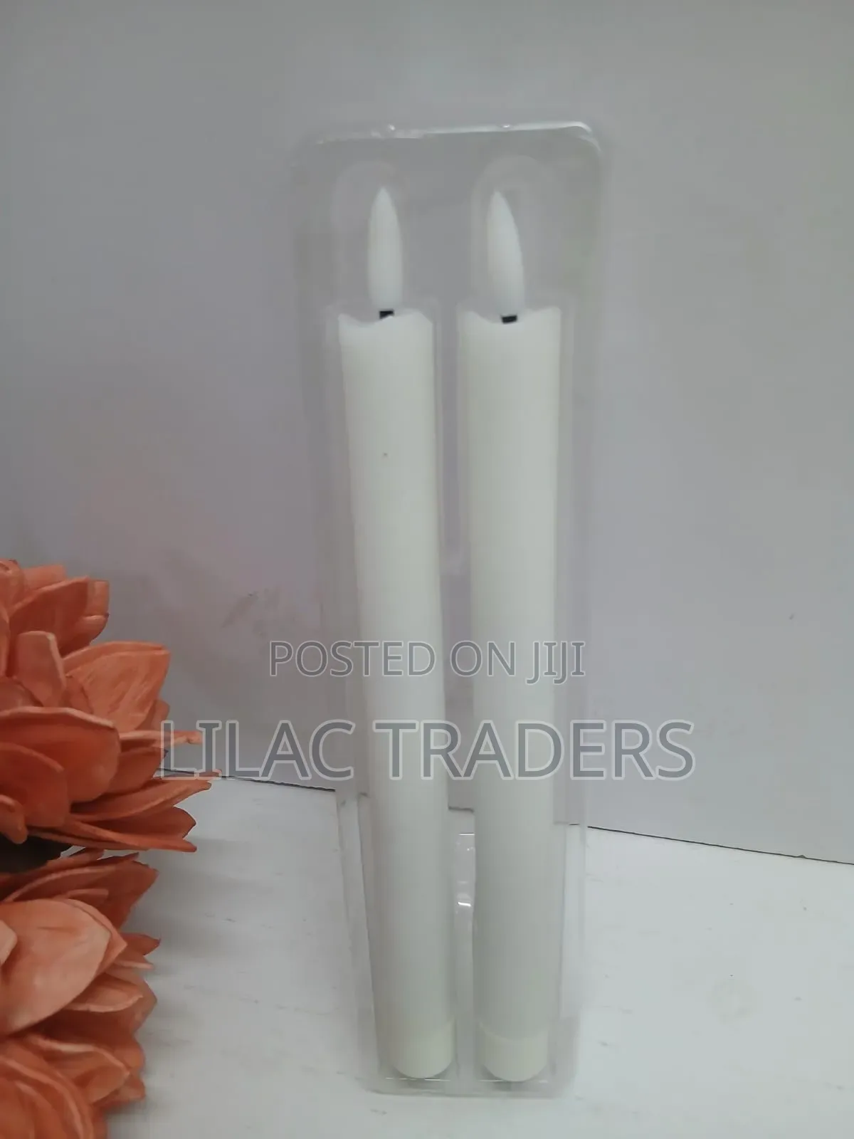 * 2 in 1 Flameless LED Candle* White Colour Alp