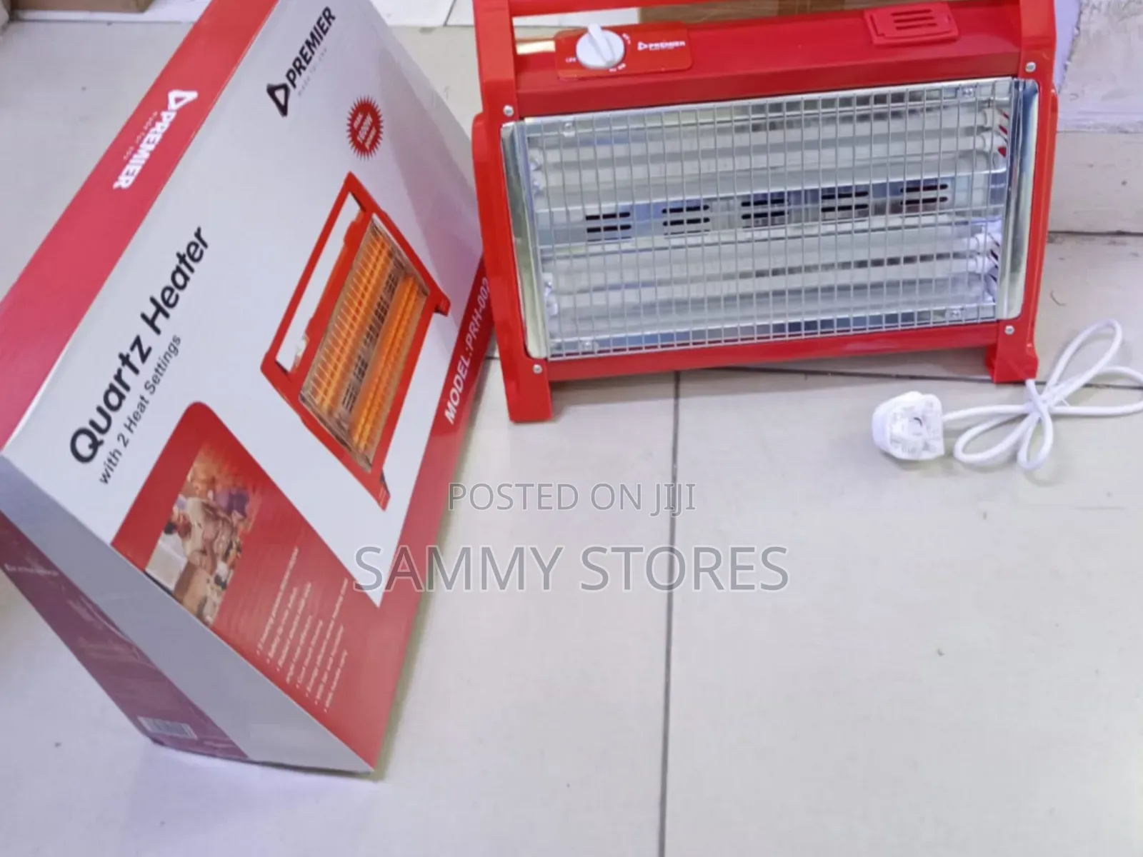Premier PRH003 Quartz Room Heater 800W – 2 Heat Settings, Fast Heating