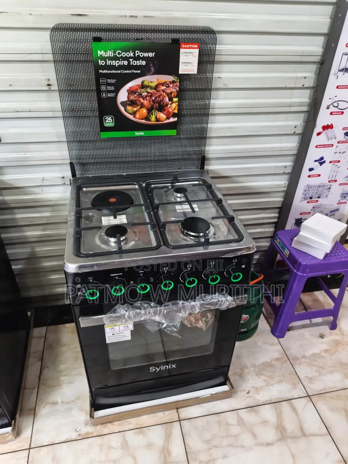 Syinix Standing Cooker 50*50 3+1 With Oven