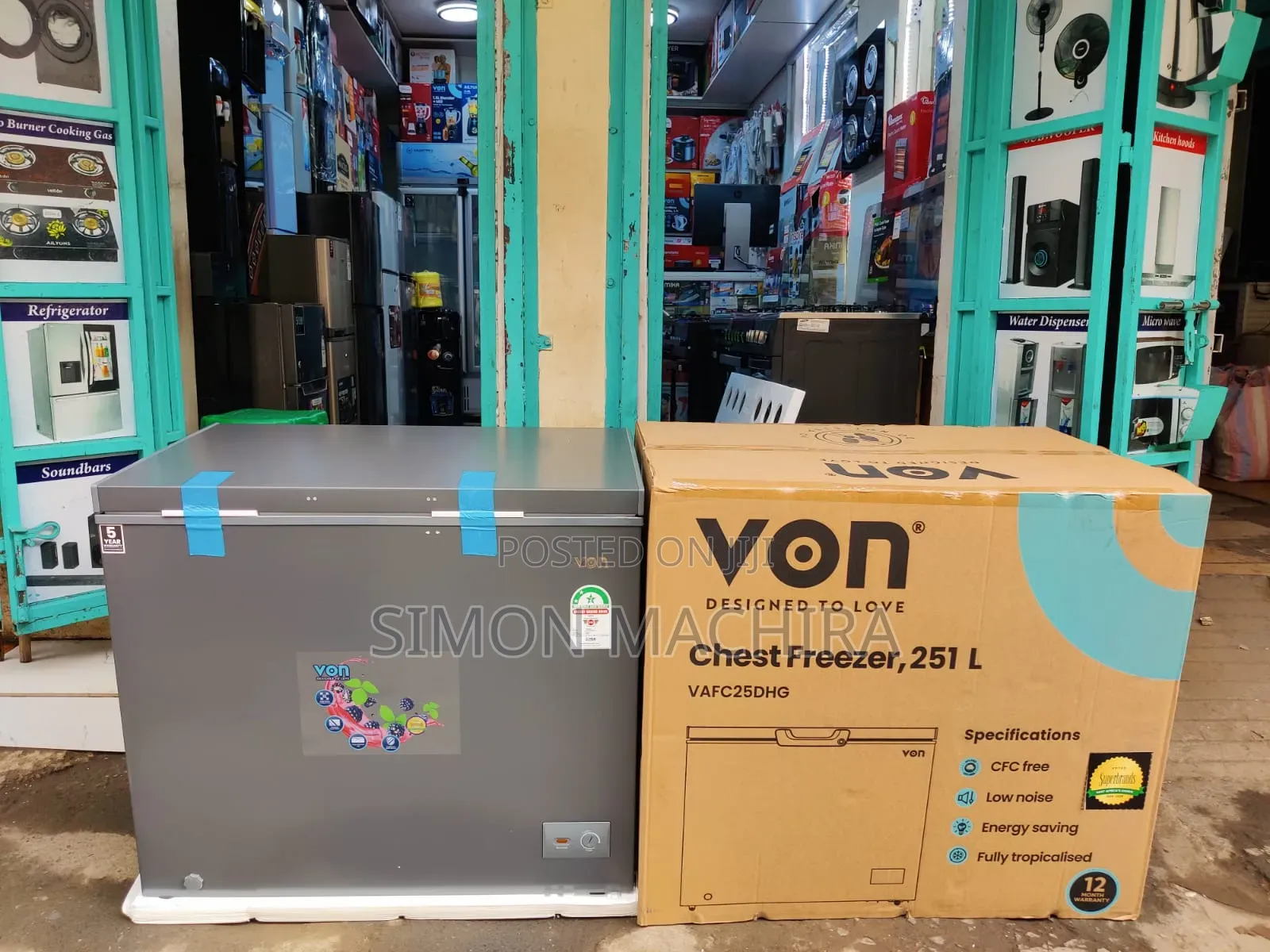 Von 251L Chest Freezer