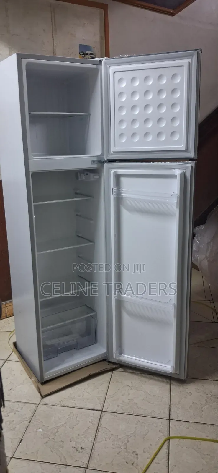 Silver Voltsmart Double Door Fridge 210L