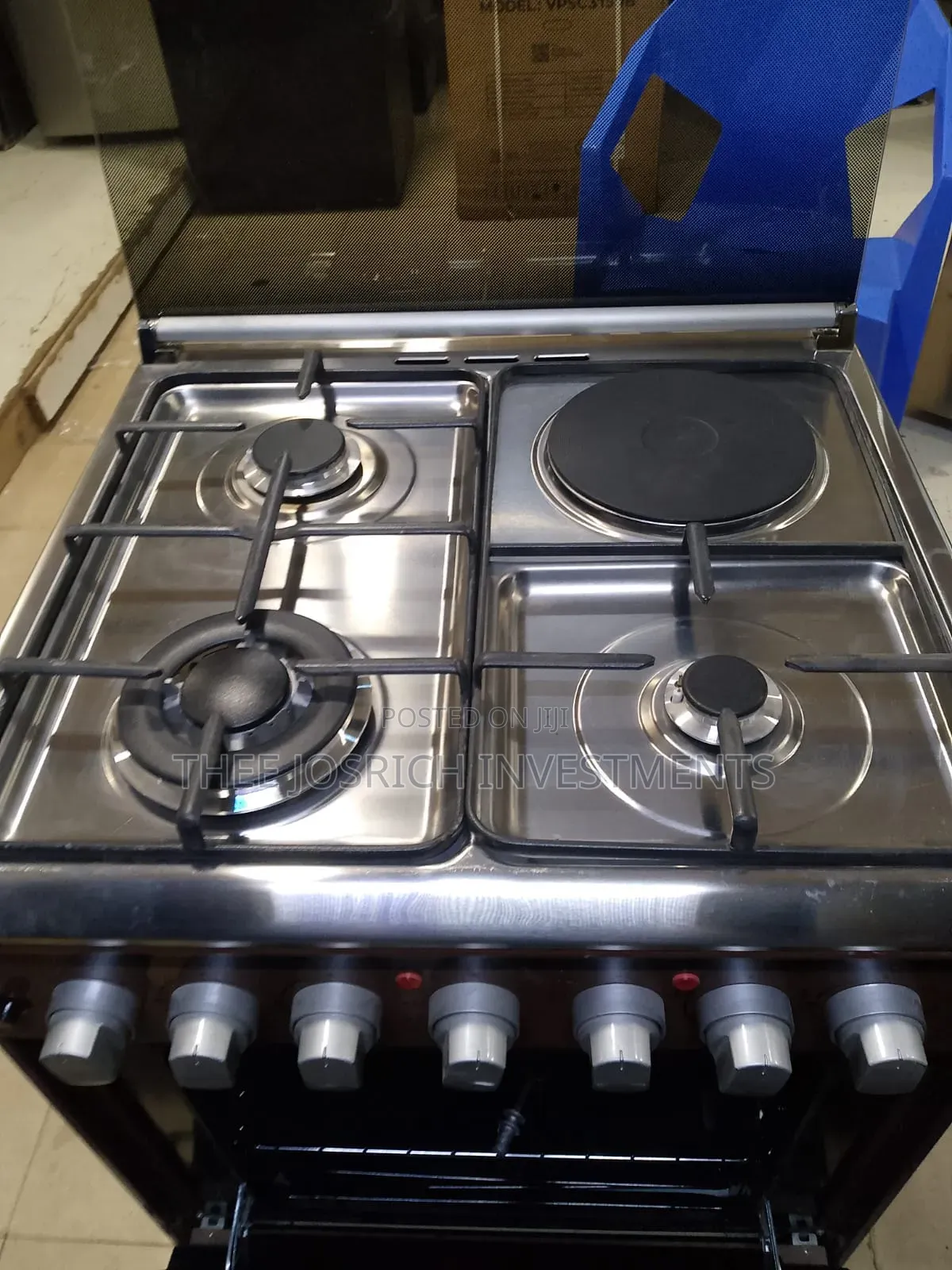Haier 3+1 Size 60 by 60 Cook With Wok Burner Gas Sensors Turbo Fan