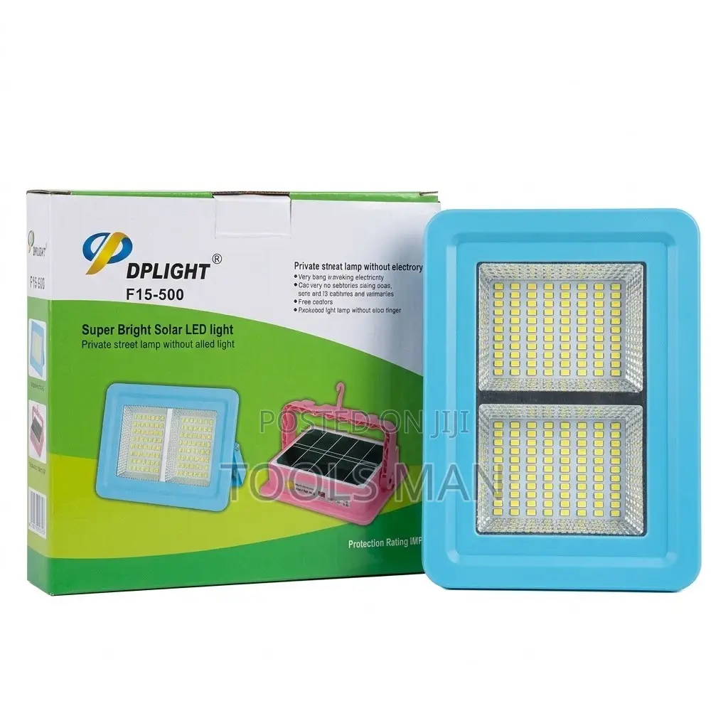 500W Super Bright Portable Solar Floodlight DP Light F15-500 Recharge