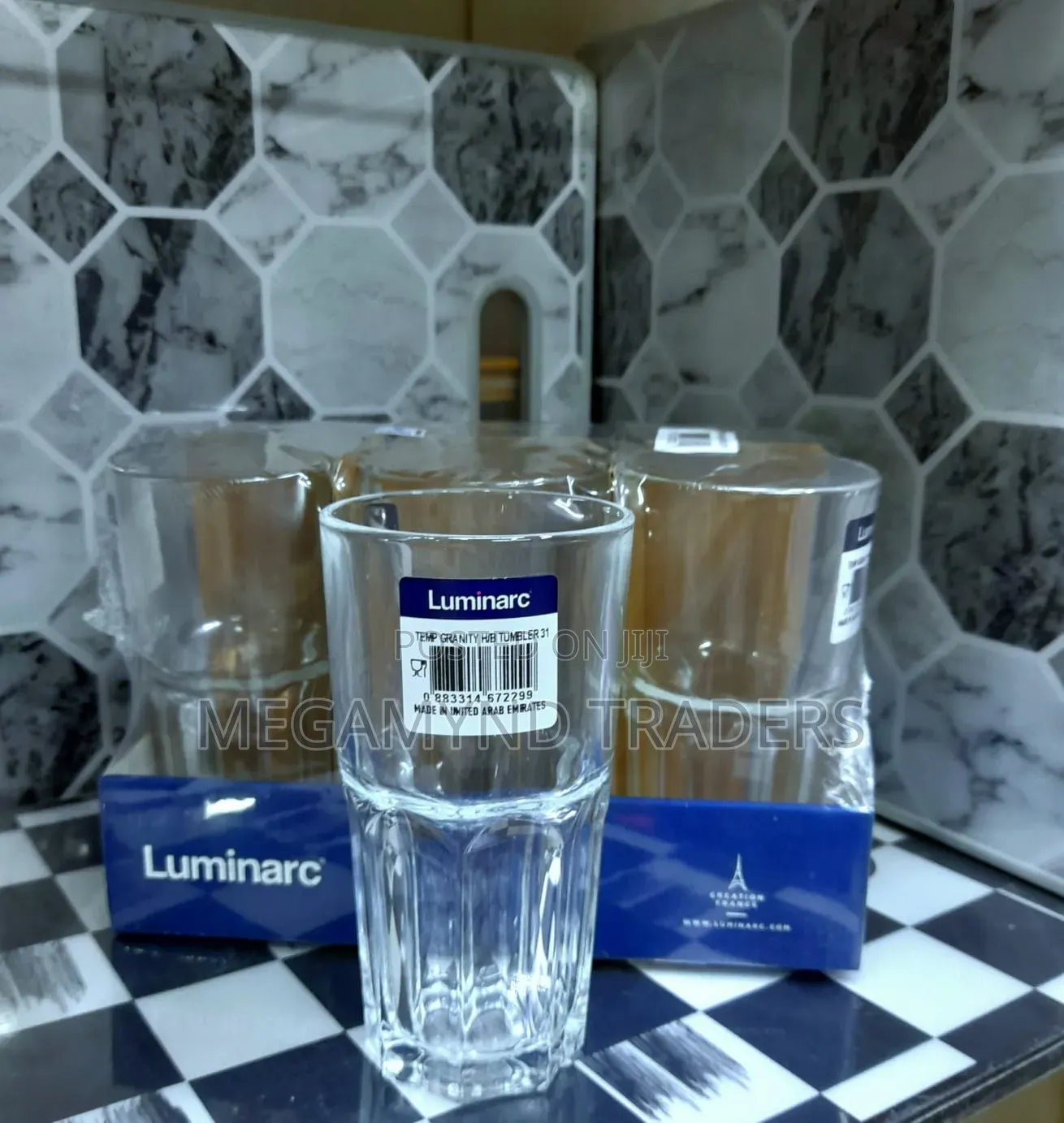 6pc Luminarc Glass 31cl / Luminarc Granity Glass 310ml