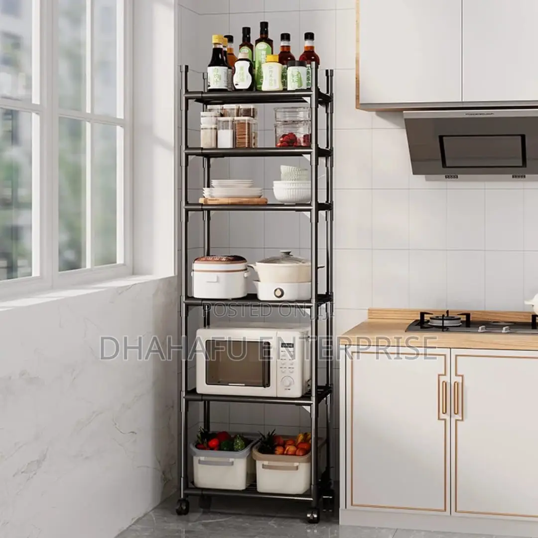 6-Tier Kitchen Storage Rack Trolley