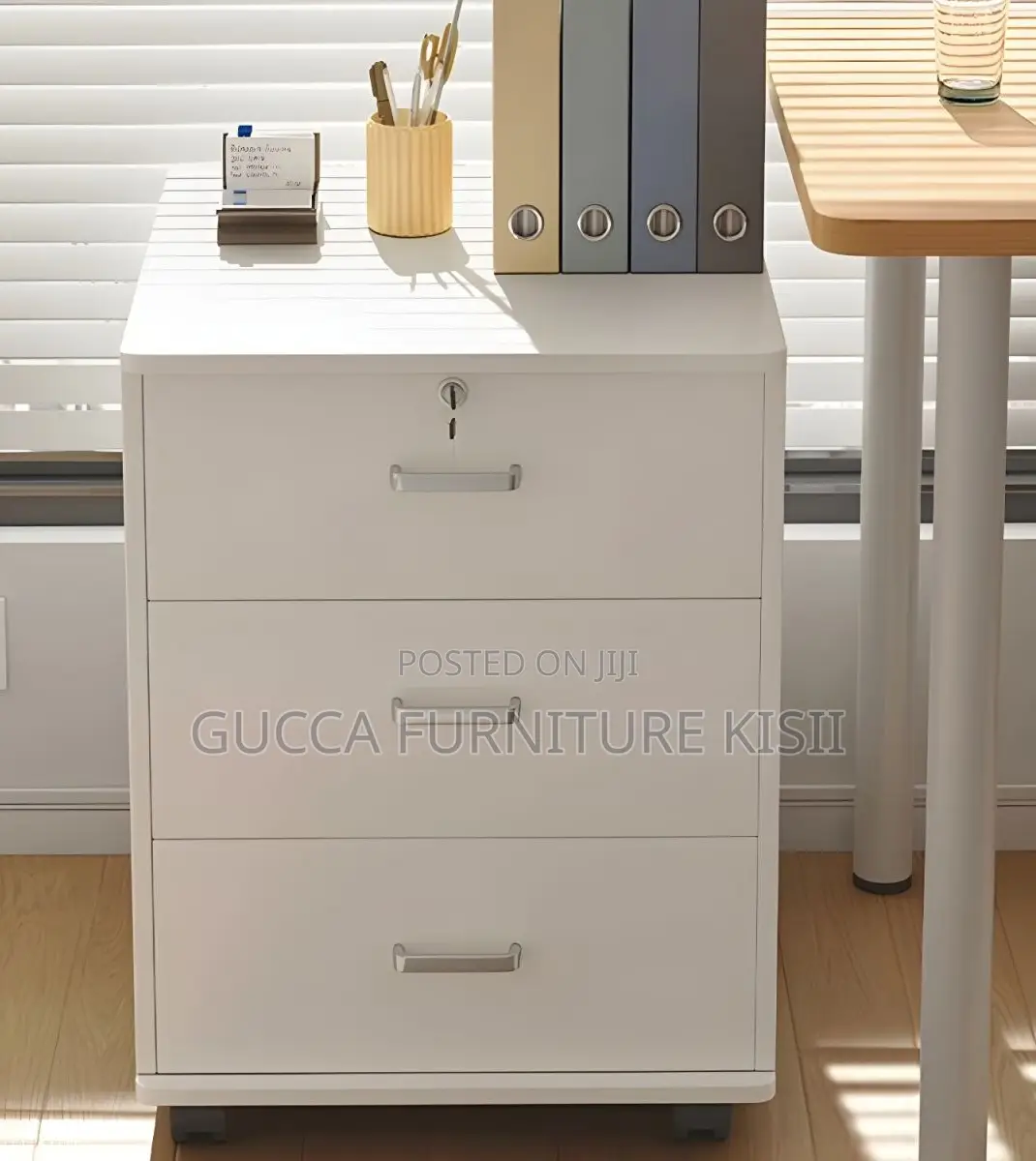 3 Drawer Under Desk Mobile Pedestal