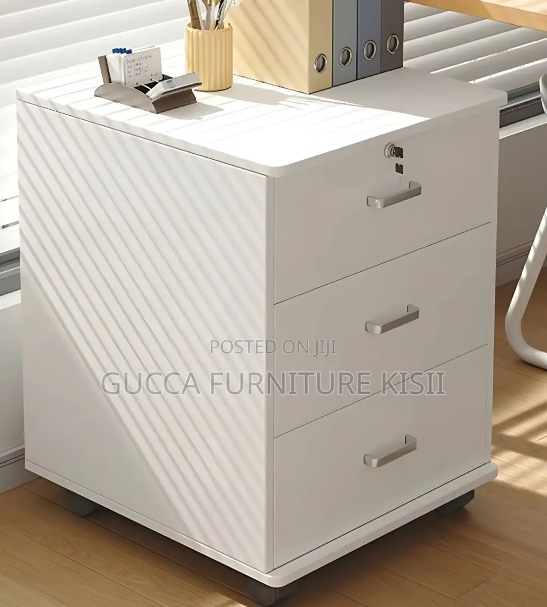 3 Drawer Under Desk Mobile Pedestal