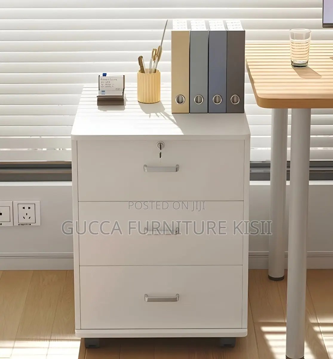 3 Drawer Under Desk Mobile Pedestal
