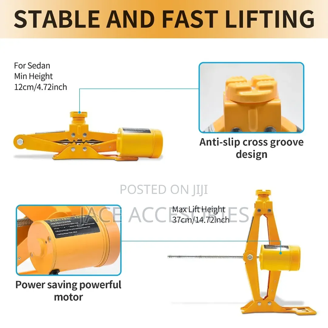 New Eletric Scissor Jack With Gloves