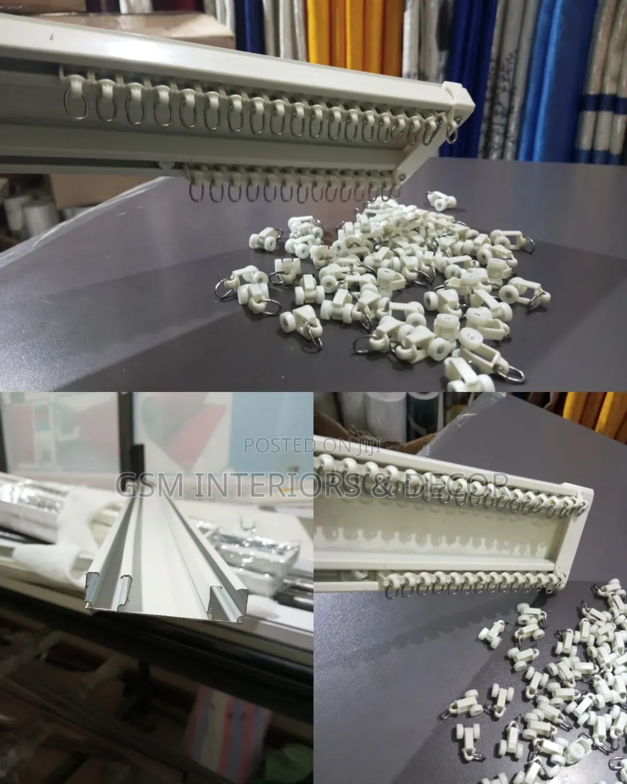 Easy to Fix Aluminium Curtain Rails in Twin Channels