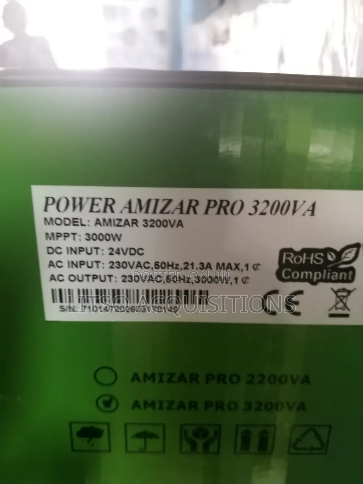 Amizar Pro 3.2kVA 24V Off-Grid Solar Inverter | Built-in MPPT