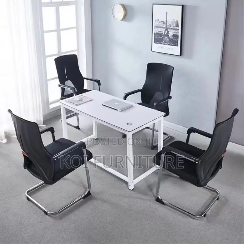 Office Chair : Black Ergonomic Mesh Office Visitor Chair