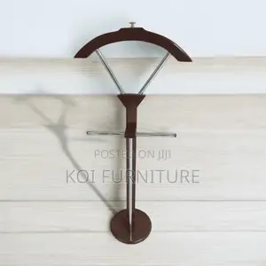 Coat Hanger : Wooden Suit Valet Stand