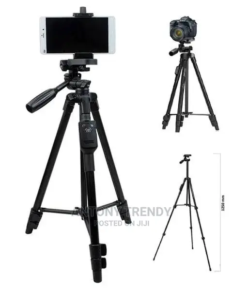 YUNTENG 5208 Aluminum Tripod With 3-Way Head Bluetooth
