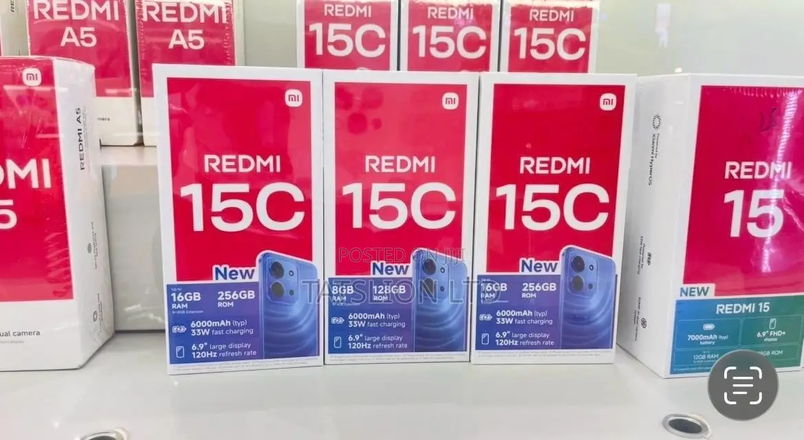 New Xiaomi Redmi 15C 4G 128 GB Black
