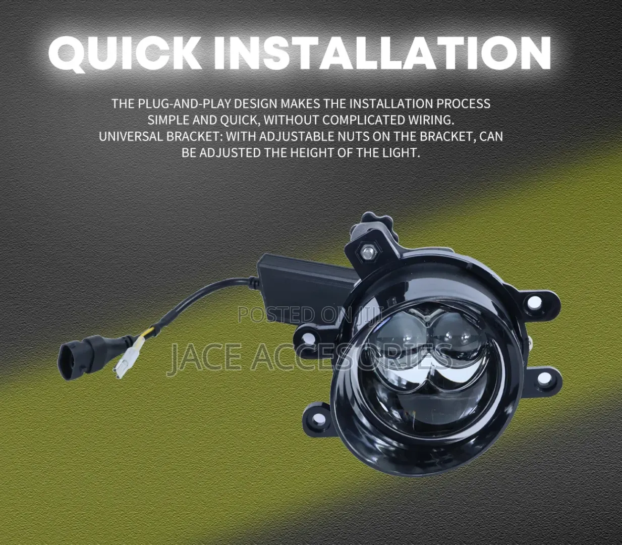High Power Dual Laser 3 Color Fog Lights