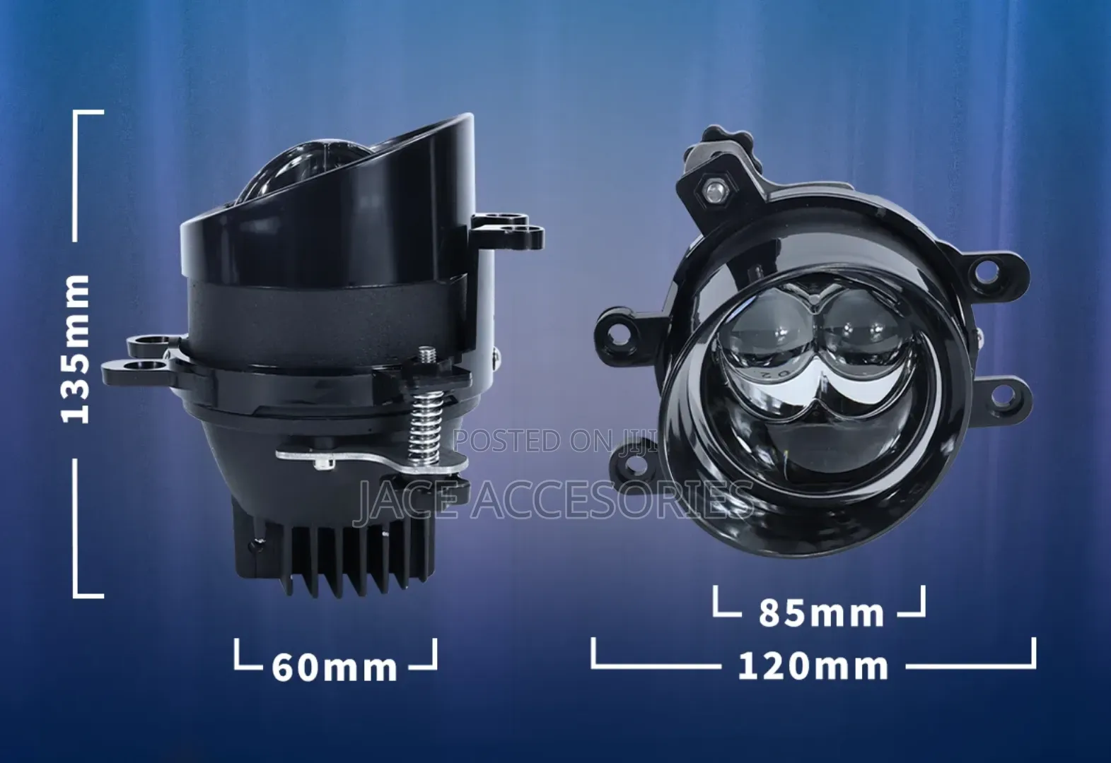 Dual Laser 3 Inch Fog Light Projectors