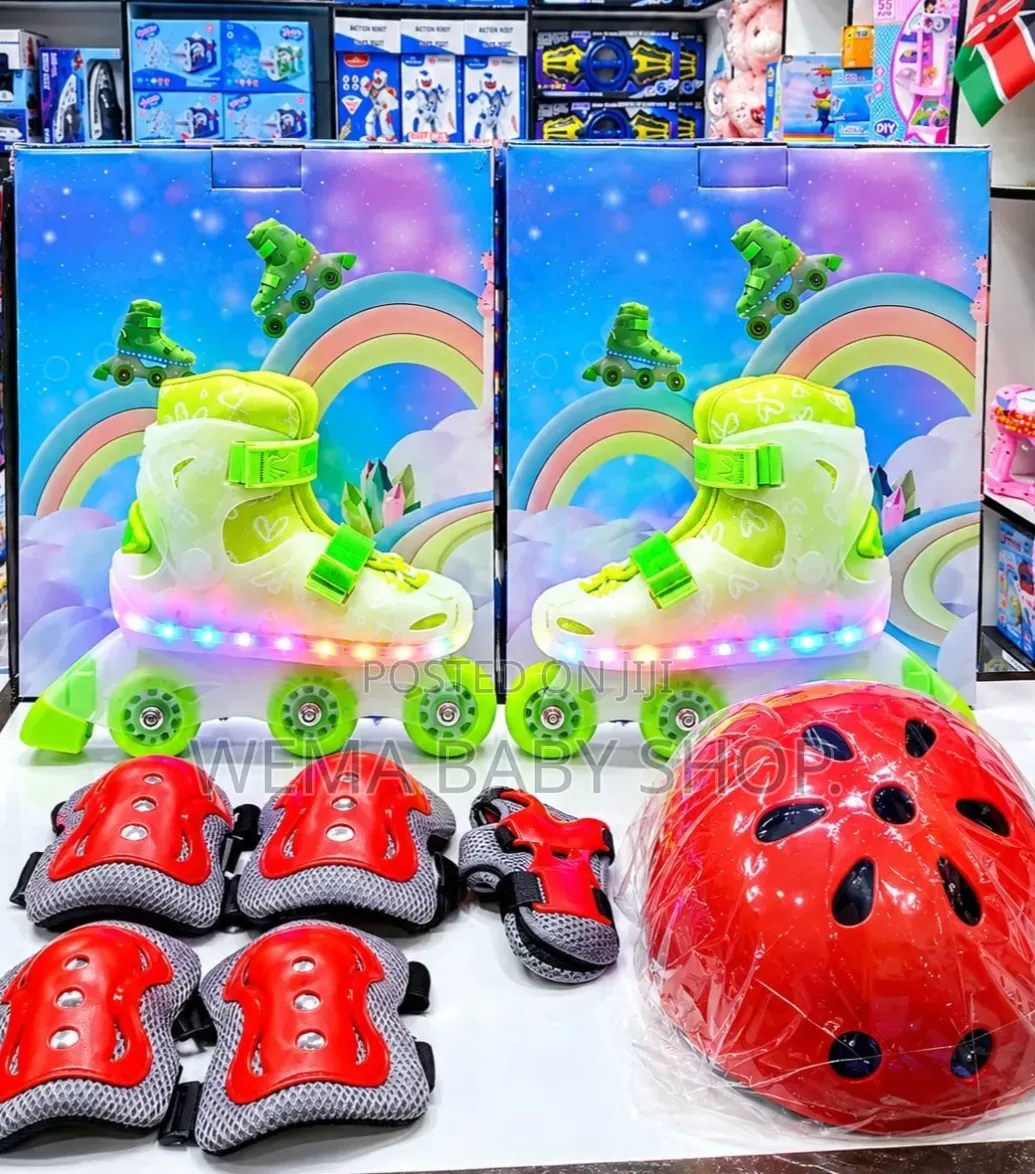  Rechargeable LED Skates  Set
