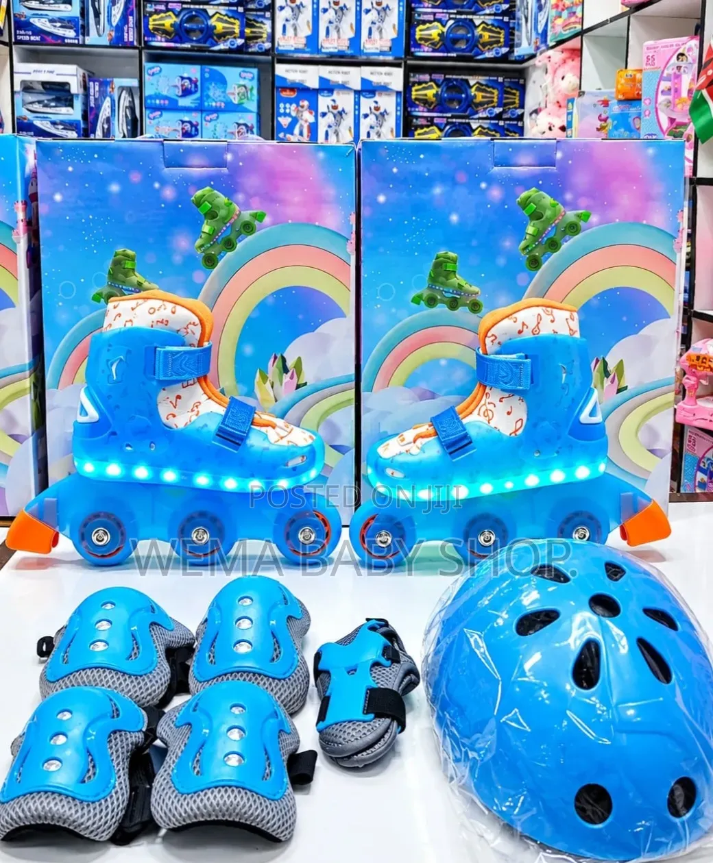  Rechargeable LED Skates  Set