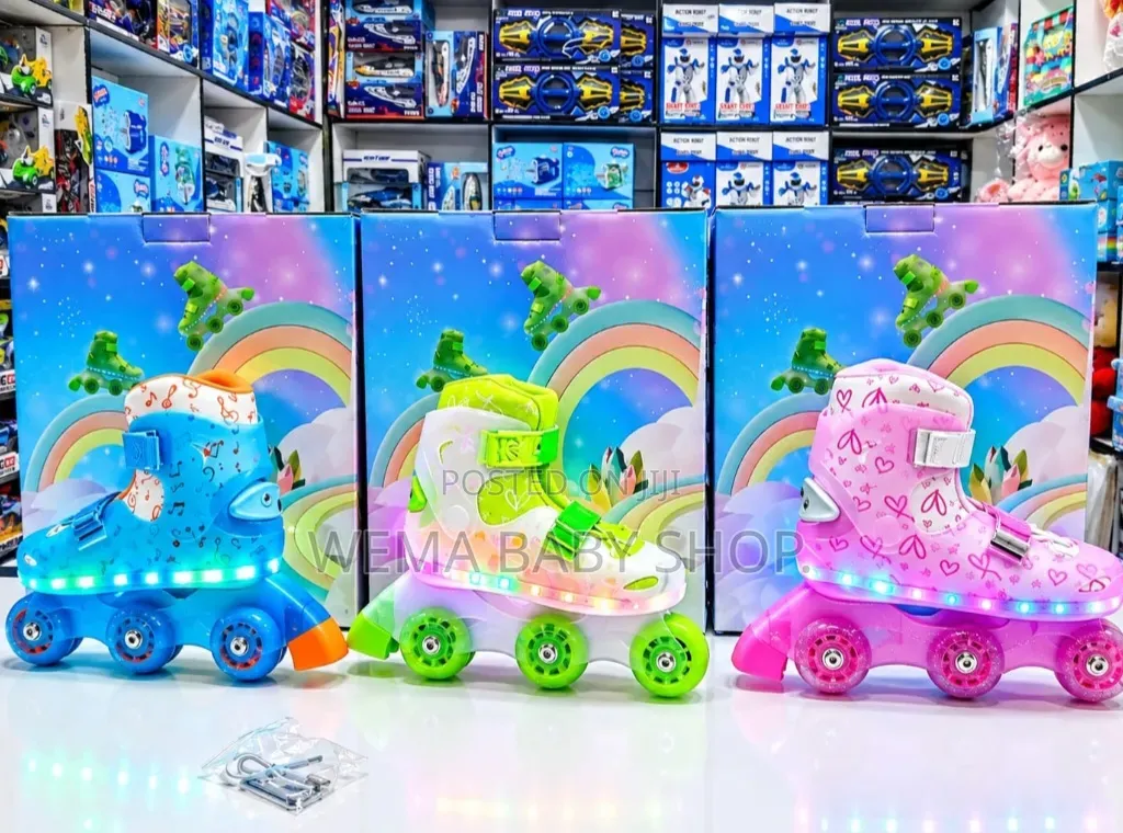  Rechargeable LED Skates  Set