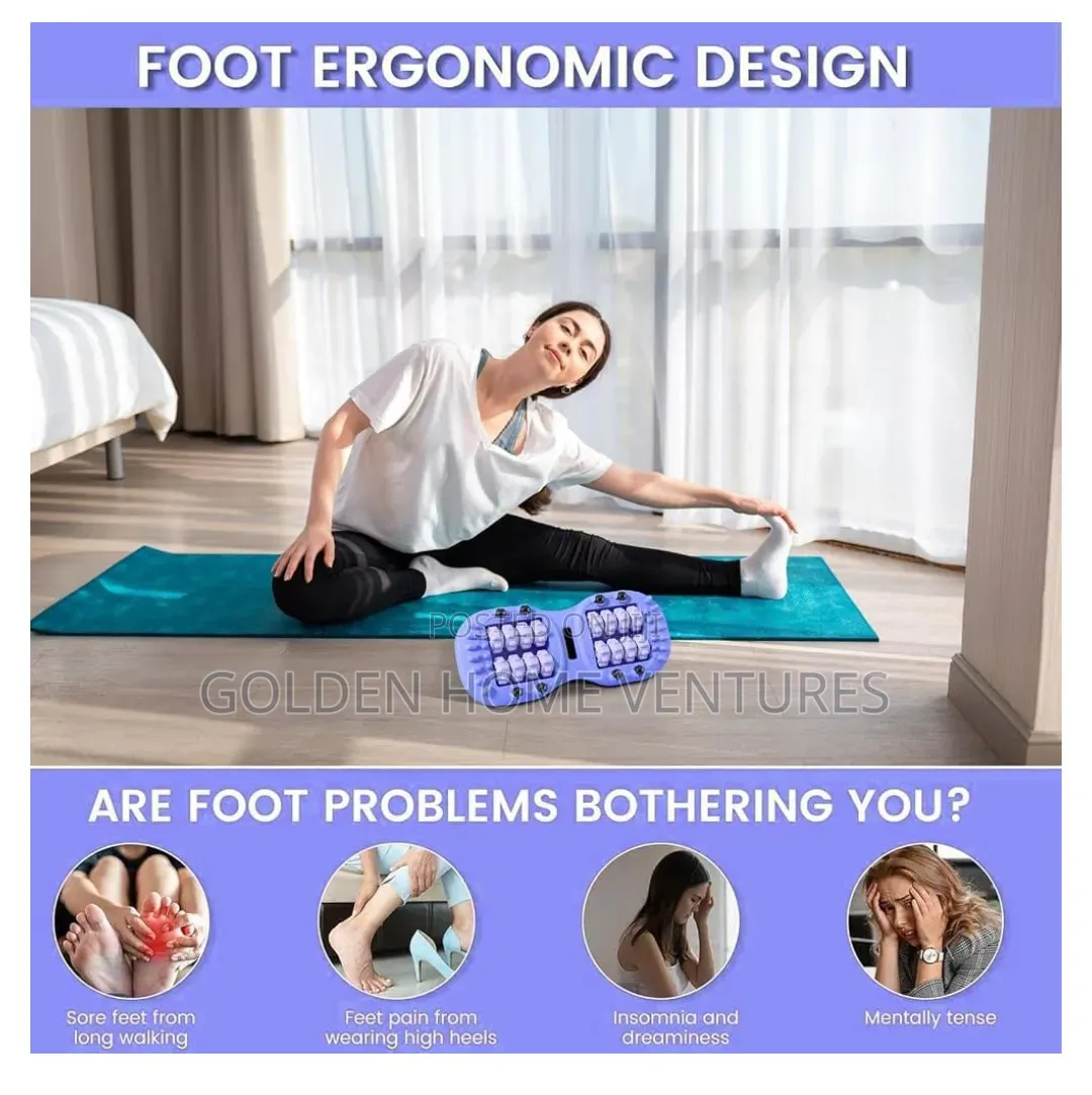 Magnetic Roller Foot Massager Acupressure Reliever Dual Foot Massager