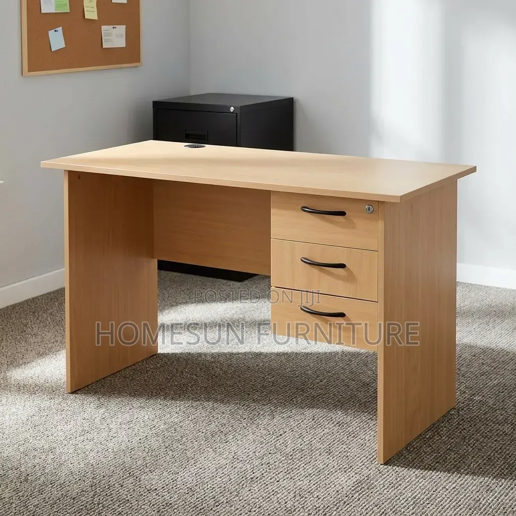 Office Desk With 3 Drawers Lock